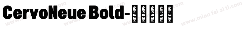 CervoNeue Bold字体转换